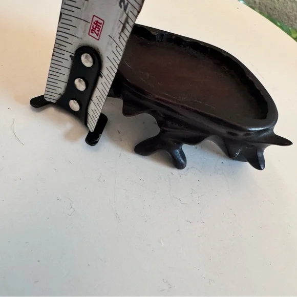 Vintage Mahogany wood dollhouse furniture table - Picture 3 of 4